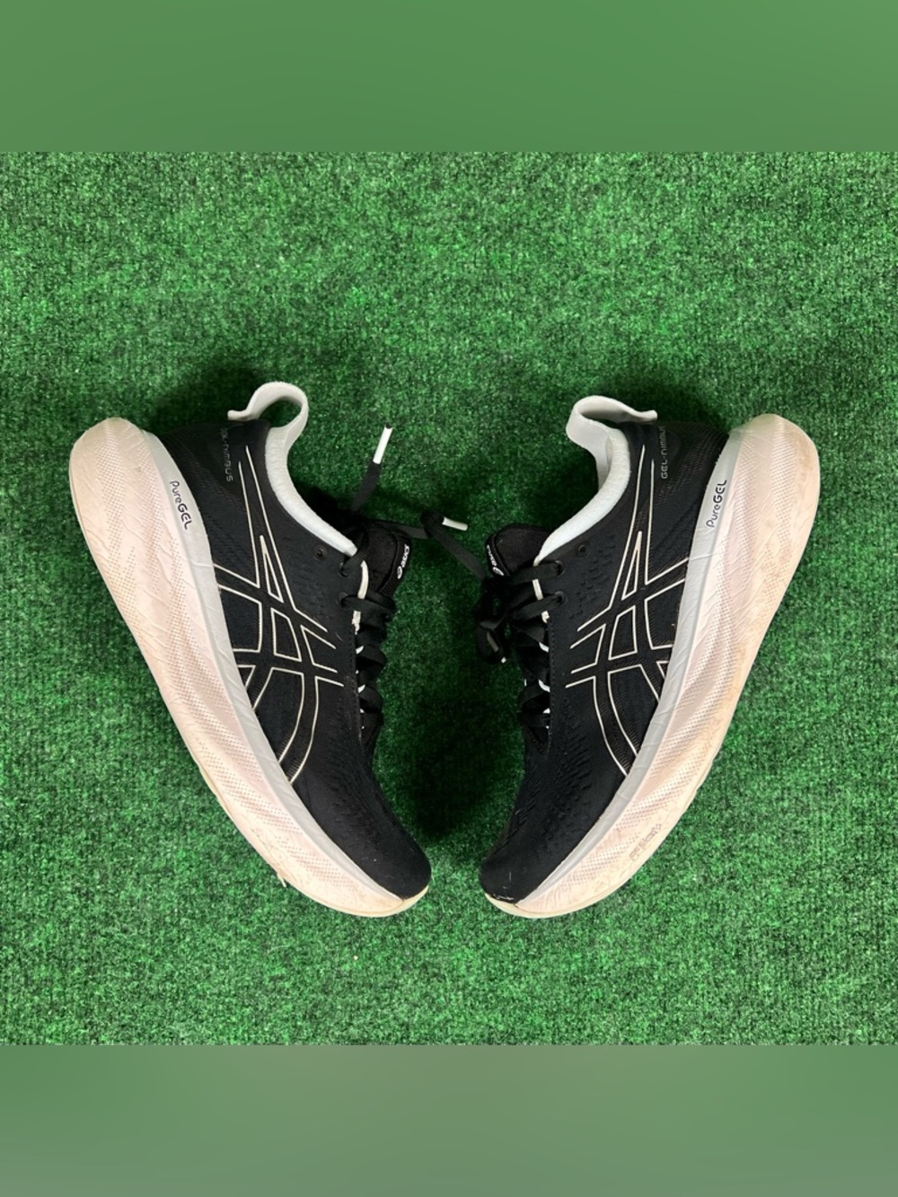 Asics Gel Nimbus 25 Black Running Women’s Size 8 Sneakers 1012B356